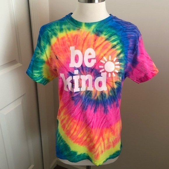 Tie dye be kind tee (unisex) - Picture 2 of 7